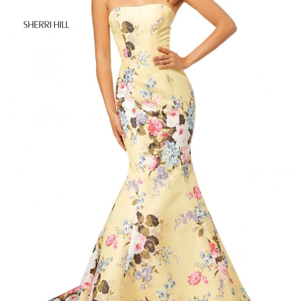 Sherri Hill Yellow Prom Dress